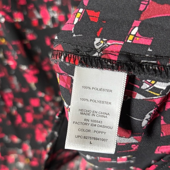 Thakoon For Designation Iconic Print Blouse Size Large Peasant Office Workwear - Picture 12 of 16